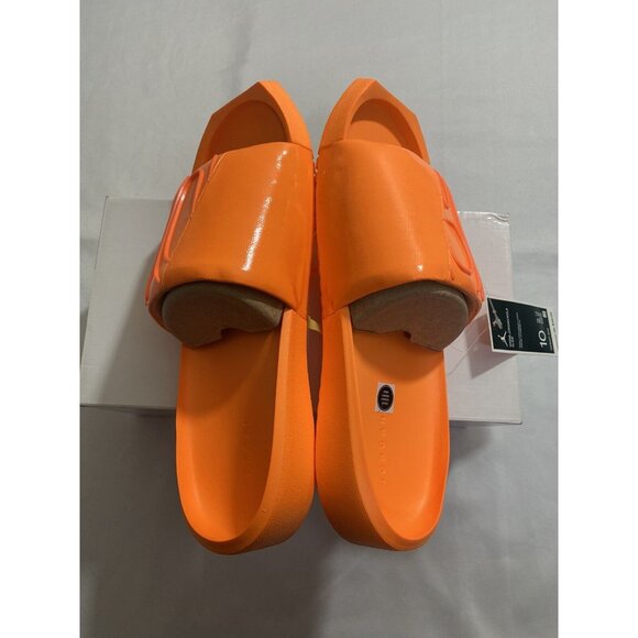New Womens Size 10 Orange Jordan Nola Slides CZ8027 800 - Picture 4 of 10
